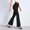 Women Casual Solid Color Slim-Fit Stretch Pants